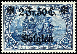 3 C. Auf 3 Pfg. - 2F 50C. Auf 2 M. Komplett Postfrisch, 75 C. Geprüft, M. 400.-, Katalog: 1/9 ** - Sonstige & Ohne Zuordnung