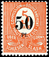 50 Pfennig Auf 5 Mark, Postfrisch, Fotobefund Gruber BPP "echt, Einwandfrei", Mi.380,-, Katalog: 12aIIIa ** - Sonstige & Ohne Zuordnung