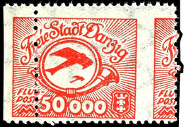 5 Millionen Mark Flugpostmarke, 2 Exemplare, Nr.180 FII Total Verzähnt Postfrisch Mit Kurzbefund Soecknick BPP "echt, Ei - Sonstige & Ohne Zuordnung