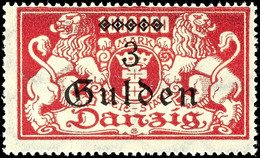 3 G. Auf 1 Mio. M. Lilarot, Tadellos Postfrisch, Unsigniert, Mi. 140.-, Katalog: 191 ** - Sonstige & Ohne Zuordnung