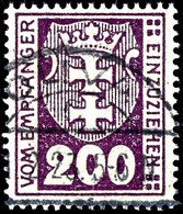 200 Pfennig Kleines Wappen, Liegendes Wasserzeichen, Zeitgerecht Gestempelt, Fotoattest Soecknick BPP, "echt Und Einwand - Other & Unclassified