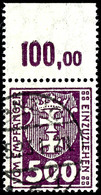 500 Pfennig Kleines Wappen, Stehendes Wasserzeichen, Zeitgerecht Gestempelt Vom Oberrand, Fotoattest Soecknick BPP, "ech - Other & Unclassified