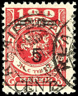 5 Auf 100 Mark, Gestempelt Mit Plattenfehler V "1 Statt L In Kleipeda", Geprüft Klein BPP, Mi.300,-, Katalog: 180IV/V O - Klaipeda 1923