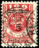 5 Auf 100 Mark, Gestempelt Mit Plattenfehler V "1 Statt L In Kleipeda", Geprüft Klein BPP, Mi.300,-, Katalog: 180IV/V O - Memelgebiet 1923