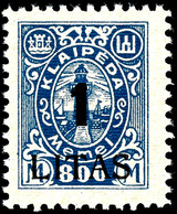 15 Cent Auf 40 M. Bis 1 Liatas Auf 3000 M., Lot Von 4 Marken Mit Aufdruckfehler I, Alle Postfrisch, Nr.193 I, 202 I, 203 - Klaipeda 1923