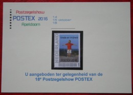 Vrede En Vrijheid Postex 2016 Persoonlijke Postzegel POSTFRIS / MNH ** NEDERLAND / NIEDERLANDE - Timbres Personnalisés