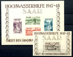 1949, Hochwasser-Blockpaar, Tadellos Postfrisch, Katalog: Bl.1/2 ** - Autres & Non Classés