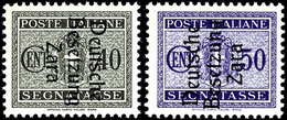 40 Und 50 Cmi., Je Type II Mit Aufdruckfehler "gebrochenes D" (Feld 68 Der Überdruckplatte), Postfrisch, Sign. Ludin BPP - Altri & Non Classificati