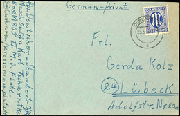 1946, Minenräumdienst, Frankierter Brief Mit 25 Pfg AM POST Und Aufgabe-Stpl. CUXHAVEN 23.5.46 Sowie Mit Absenderangabe  - Other & Unclassified