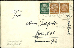 1936, Kriegsmarine, Brief Mit Frankatur über 3 Pf (2x) + 6 Pf Hindenburg Und Aufgabe-Stpl. DEUTSCHE KRIEGSMARINE - SCHIF - Autres & Non Classés