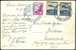 1936, Kriegsmarine, Ansichtskarte  Aus Rio De Janeiro Mit Frankatur über 40 Pf + 50 Pf (2x) Und Aufgabe-Stpl. DEUTSCHE L - Andere & Zonder Classificatie