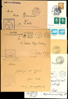 1923/41, Kriegsmarine, 8 Briefe Bzw. Dienstbriefe Von Und An Marine-Einheiten Bzw. Marine-Angehörige Und Eine Postkarte  - Other & Unclassified