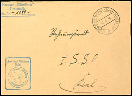 1936, Kriegsmarine, Dienst-Brief Mit Aufgabe-Stpl. DEUTSCHE MARINE - SCHIFFSPOST Nr. 30 Vom 31.8.36 Sowie Mit Dienst- Un - Other & Unclassified