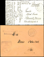 1939, Kriegsmarine, 1 Feldpost-Brief Und 1Feldpost-Karte "Frohe Weihnachten"  Vom Schlachtschiff "Scharnhorst" (= Feldpo - Sonstige & Ohne Zuordnung