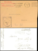 1939, Kriegsmarine, 2 Feldpost-Briefe Vom Schlachtschiff "Gneisenau" (= Feldpost-Nr. M 00105): Brief Mit Aptiertem Stpl. - Sonstige & Ohne Zuordnung