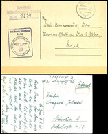1939/40, Kriegsmarine, 1 Feldpost-Brief Und 1Feldpost-Ansichtskarte "Geschützexerzieren Auf Einem Zerstörer"  Vom Schlac - Sonstige & Ohne Zuordnung
