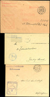 1939/40, Kriegsmarine, 3 Feldpost-Dienstbriefe Vom Schweren Kreuzer "Blücher" Sowie Vom Leichten Kreuzer "Karlsruhe" Und - Other & Unclassified