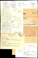 1939/44, Kriegsmarine, Kleines Lot Von 10 Feldpost-Belegen Von Minensuchbooten (M 526, M 546, M 560, M 575, M 582 Und M  - Sonstige & Ohne Zuordnung