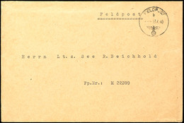 1940, Kriegsmarine, Feldpost-Brief Mit Norm-Stpl. Vom 13.4.40 Und Absenderangabe Feldpost-Nr. 16558 = Stab MG-Btl. 2, Da - Altri & Non Classificati