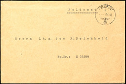 1940, Kriegsmarine, Feldpost-Brief Mit Norm-Stpl. Vom 13.4.40 Und Absenderangabe Feldpost-Nr. 16558 = Stab MG-Btl. 2, Da - Other & Unclassified