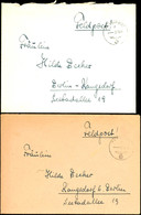 1943, Kriegsmarine, 2 Feldpost-Briefe (mit Inhalt) Mit Absenderangabe Feldpost-Nr. M 30162 (= Schlachtschiff "Tirpitz")  - Sonstige & Ohne Zuordnung