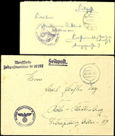 1943, Kriegsmarine, Feldpost-Dienstbrief Mit Stummen Stpl. Vom 23.7.43 Sowie Mit Dienst- Und Brief-Stpl. Feldpost-Nr. M  - Other & Unclassified