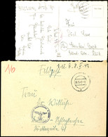 1943/44, Kriegsmarine, Feldpost-Brief Mit Stummen Stpl. Vom 6.5.43 Sowie Mit Brief-Stpl. Und Absenderangabe Feldpost-Nr. - Sonstige & Ohne Zuordnung
