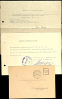 1946, Minenräumdienst, Unfrankierter Dienst-Brief Mit Aufgabe-Stpl. (21) MINDEN (WESTF) 2 Vom 10.8.46 Und Rahmen-Stpl. P - Sonstige & Ohne Zuordnung