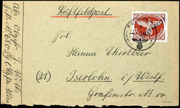 Agramer Aufdruck,  Zulassungsmarke Durchstochen, Platte II, Mit Tagesstempel Des Feldpostamtes In Chania Mit Den Untersc - Other & Unclassified