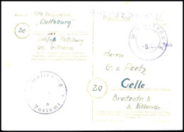 WOLFSBURG: Gebühr Bezahlt, Auf Postkarte Von K2 "(20) Wolfsburg" Mit Eingestempeltem Datum "0. Okt 1945" Nach Celle, Sel - Andere & Zonder Classificatie