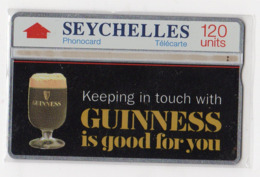 SEYCHELLES Ref MV Cards : SEY-17 120 U CN 201A GUINNESS BEER  Année 1992 8000ex - Seychellen