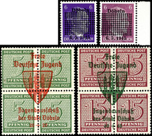 6 Pfg., Beide Farben, 20 Und 60 Pfg. Jugendtag, Je Postfrisch, Mi. 240 ,-, Katalog: 1a/b,2/3 ** - Döbeln