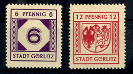 6 Und 12 Pfg Freimarken Mit Spargummierung Mit Kleinen Kreisen, Tadellos Postfrisch, Gepr. BPP, Mi. 155.-, Katalog: 6y,  - Goerlitz