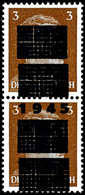 3 Pfg Hitler Mit Doppeltem Aufdruck In Type I, Senkrechtes Paar, Tadellos Postfrisch, Dekorativ Und Selten, Doppelt Gepr - Other & Unclassified