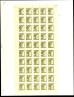 6 + 4 Pfg Wiederaufbau, V-Papier, Originalbogen Zu 50 Werten, Tadellos Postfrisch, Unsigniert, Katalog: 3v(50) ** - Plauen