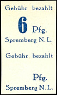 6 Pfg Freimarke, Abart "Wertziffer Fehlend", Senkrechtes Paar Mit Normalmarke, Tadellos Postfrisch, Gepr. Sturm, Katalog - Spremberg