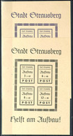 Blockausgabe Wiederaufbau, Blockpaar In Type II, Tadellos Postfrisch Mit üblicher Gummierung, Mi. 110.-, Katalog: Bl.1/2 - Autres & Non Classés