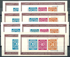 Zeughausblock, 4 Postfrische Blockpaare, Mi. 560,-, Katalog: Bl.12A/B ** - Autres & Non Classés