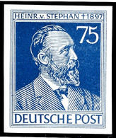 75 Pfg. Stephan, Ungezähnt, Postfrisch, Sign. Und Fotobefund Schlegel BPP: "echt Und Einwandfrei", Mi. 600,-, Katalog: 9 - Sonstige & Ohne Zuordnung