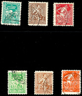 6 Bis 12 Pfg. Junkerland, "a"- Und "b"-Farben, Je 3 Werte Kpl. Gest., Gepr. Kramp BPP, Mi. 320,-, Katalog: 23/25a+b O - Autres & Non Classés