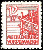 12 Pf. Schwärzlichgraurot, Tadellos Postfrisch, Fotobefund Kramp BPP "echt & Einwandfrei", Katalog: 36xcc ** - Other & Unclassified