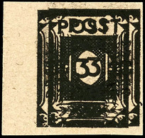 3 Pf. Schwarz, Ungezähnt A. T-Papier, Type II, Doppeldruck, Tadellos Postfrisch, Fotoattest Kunz BPP "diese Druckabart Z - Autres & Non Classés