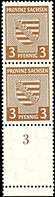 3 Pfg Wappen Wz. Stufen Steigend, Senkrechtes Paar Mit Leerfeld Unten, Tadellos Postfrisch, Unsigniert, Mi. 200.-, Katal - Altri & Non Classificati