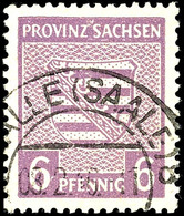 6 Pfg. Wappen Rötlichgrauviolett, Wz. Steigend, Gest., Gepr. Ströh BPP, Mi. 250,-, Katalog: 76Yb O - Sonstige & Ohne Zuordnung