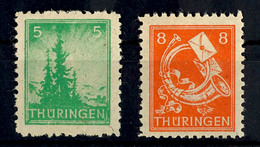 5 Und 8 Pfg Freimarken, Je Auf Dünnem Papier Yy, Tadellos Postfrisch, Gepr. Ströh BPP, Mi. 175.-, Katalog: 94AYbyy,96AYy - Sonstige & Ohne Zuordnung