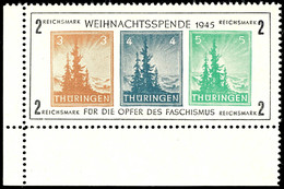 Kleiner Weihnachtsblock Mit 3 Pf. Wert In Hellsiena, X-Papier, Type V, Tadellos Postfrisch, Fotoattest Dr. Jasch BPP "ec - Other & Unclassified