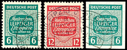 Leipziger Messe Mit Wz.X, Gezähnt Und 6 Pf. Ungezähnt, Gest., Katalog: 124/25X,XU O - Other & Unclassified