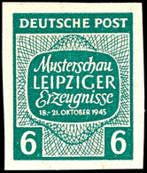 6 Pf. Mustermesse, Wz.Y, Ungezähnt, Postfr., Gepr. Busch BPP, Katalog: 124YU ** - Other & Unclassified