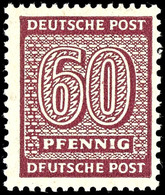 60 Pf. Braunkarmin Mit PF II, Tadellos Postfrisch, Gepr. Dr. Jasch BPP, Mi. 400,-, Katalog: 137XaII ** - Other & Unclassified