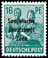 16 Pfg. Arbeiter Schwärzlichopalgrün, Postfrisch, Fotobefund Paul BPP: "echt Und Einwandfrei", Mi. 350,-, Katalog: 188c  - Sonstige & Ohne Zuordnung